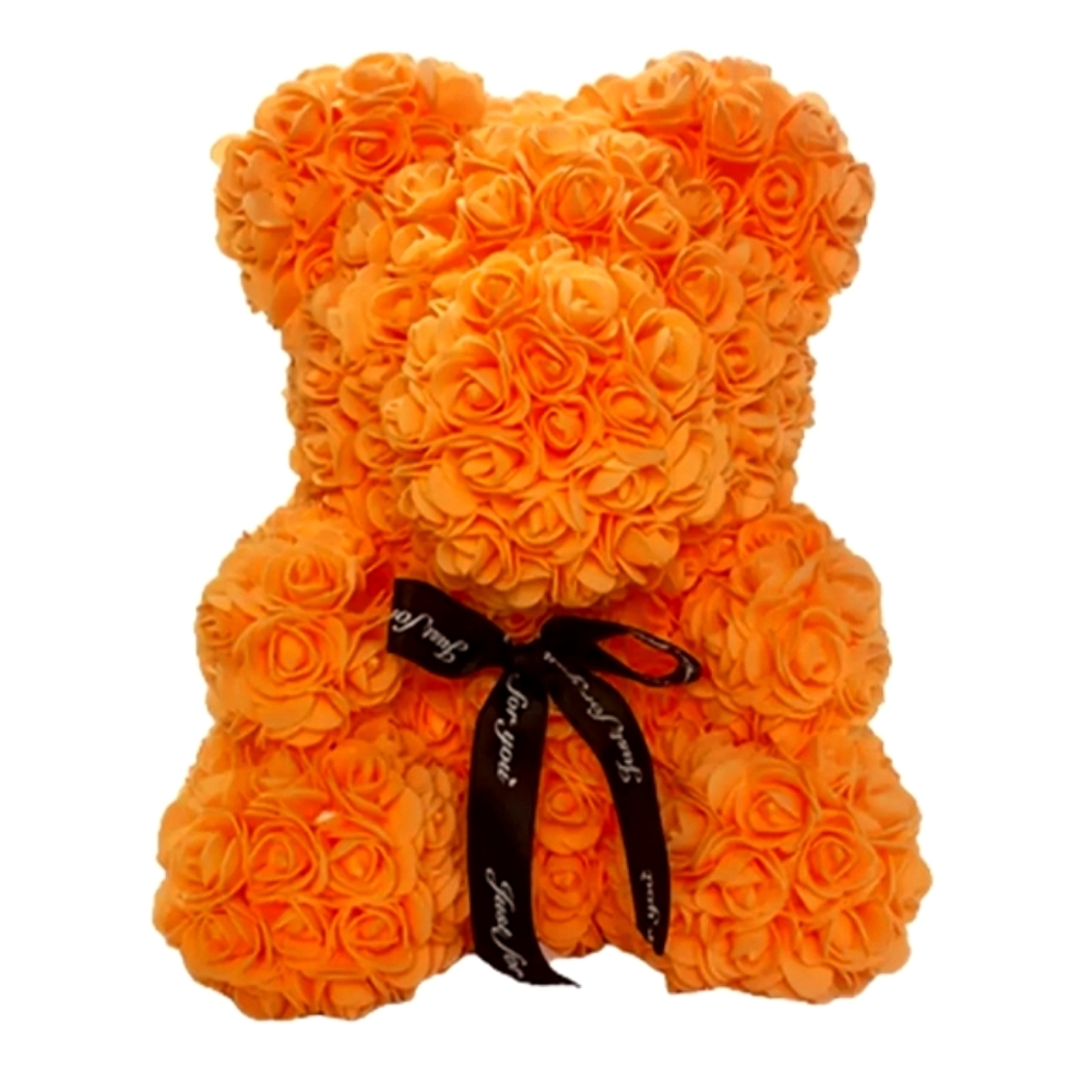 NEW in Box 10 Inch Orange Rose Teddy Bear